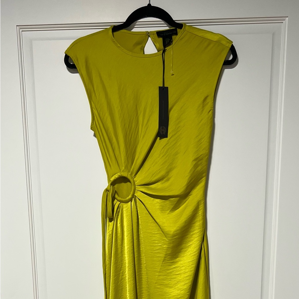 House of Harlow 1960 One Shoulder Yellow Dress